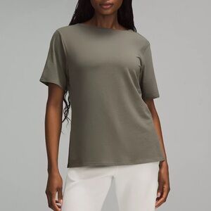 Lululemon Relaxed-Fit Boatneck T-Shirt -Army Green